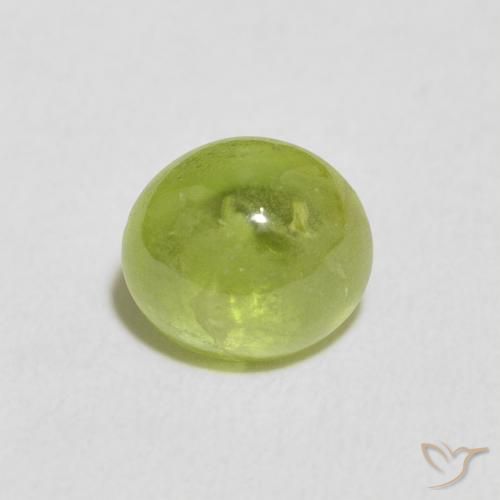 1.72ct 天然 黄绿色 榍石, 椭圆形, 透明