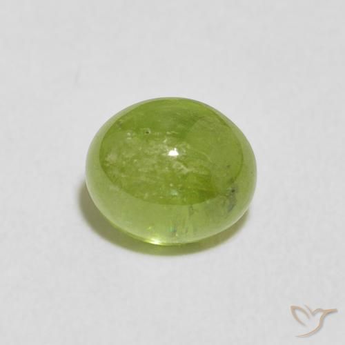 1.75ct 天然 中绿色 榍石, 椭圆形, 透明