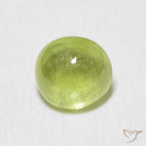 1.67ct 天然 青柠绿 榍石, 椭圆形, 透明