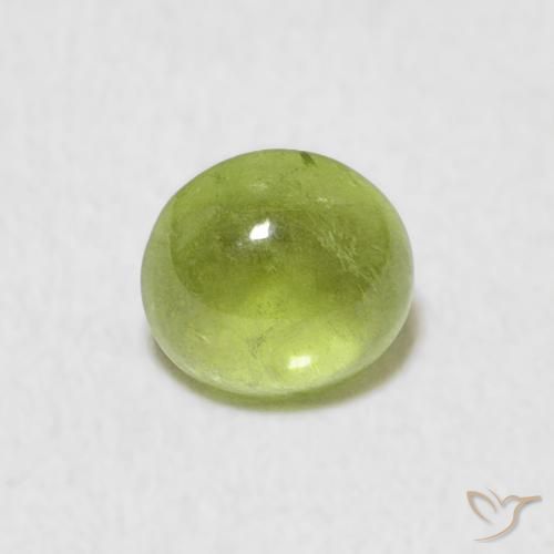 0.69ct 天然 亮绿色 榍石, 椭圆形, 透明