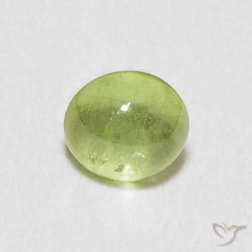 0.69ct 天然 中绿色 榍石, 椭圆形, 透明