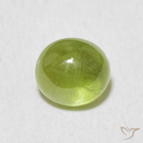 1.64ct 天然 充满活力的绿色 榍石, 椭圆形, 透明