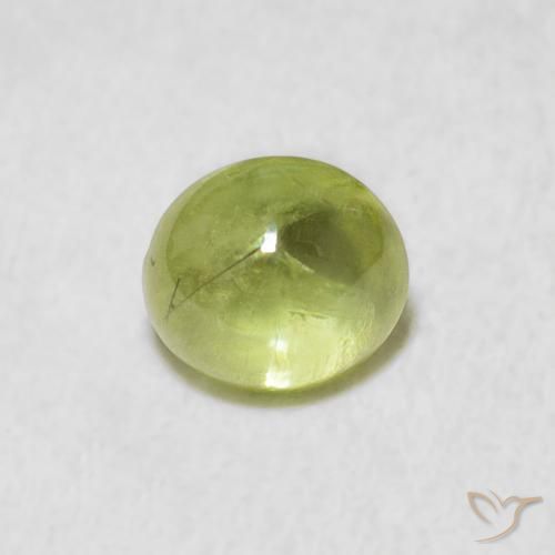 1.42ct 天然 青柠绿 榍石, 椭圆形, 透明