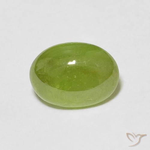 1.20ct 天然 中绿色 榍石, 椭圆形, 透明