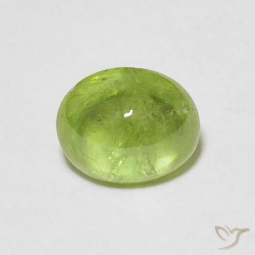 1.05ct 天然 充满活力的绿色 榍石, 椭圆形, 透明