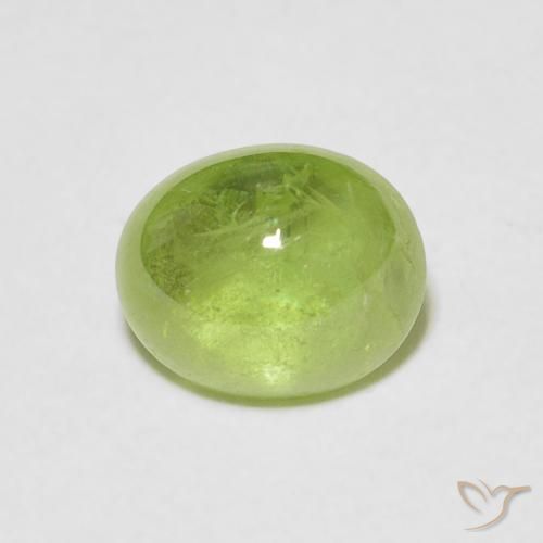 1.76ct 天然 充满活力的绿色 榍石, 椭圆形, 透明