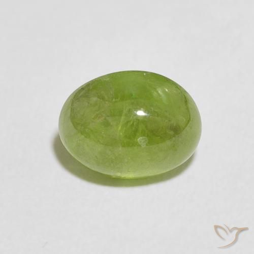 1.77ct 天然 中绿色 榍石, 椭圆形, 透明