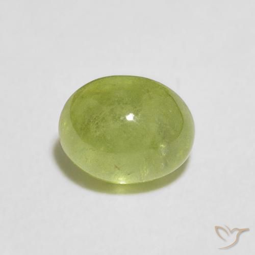 1.81ct 天然 充满活力的绿色 榍石, 椭圆形, 透明