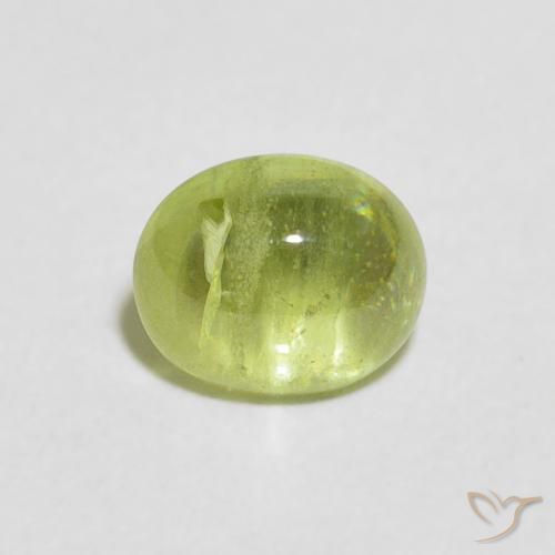 1.20ct 天然 充满活力的绿色 榍石, 椭圆形, 透明
