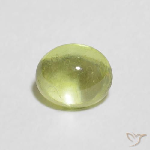 0.53ct 天然 青柠绿 榍石, 椭圆形, 透明