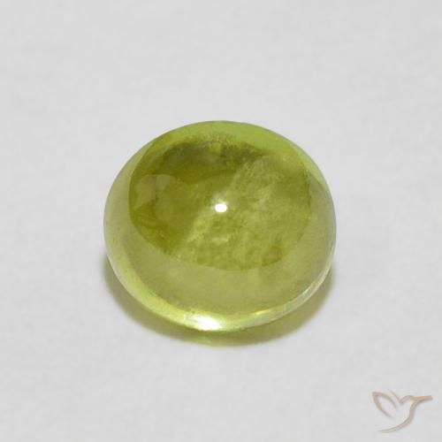 1.39ct 天然 暖土绿 榍石, 椭圆形, 透明