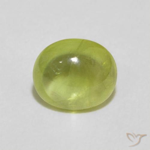 1.32ct 天然 中绿色 榍石, 椭圆形, 透明