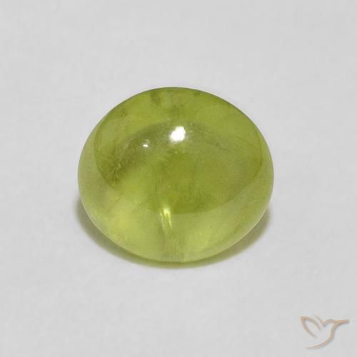 1.75ct 天然 温暖的森林绿 榍石, 椭圆形, 透明