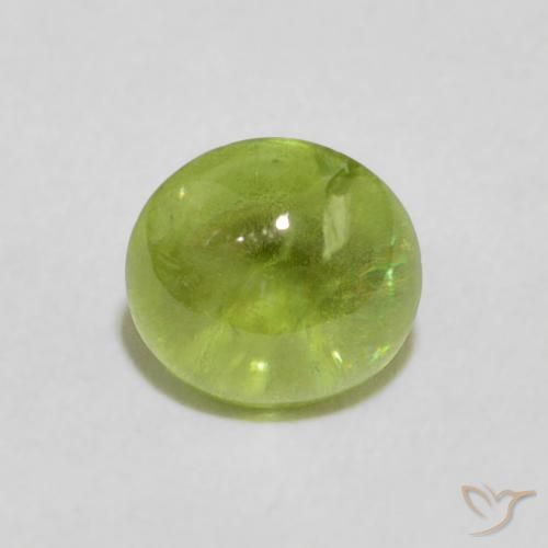1.18ct 天然 中绿色 榍石, 椭圆形, 透明