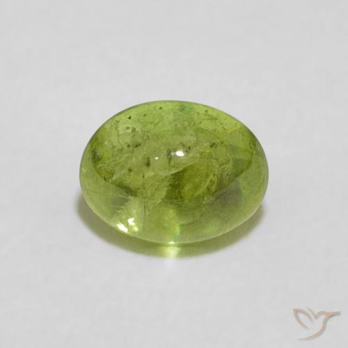 0.82ct 天然 充满活力的绿色 榍石, 椭圆形, 透明