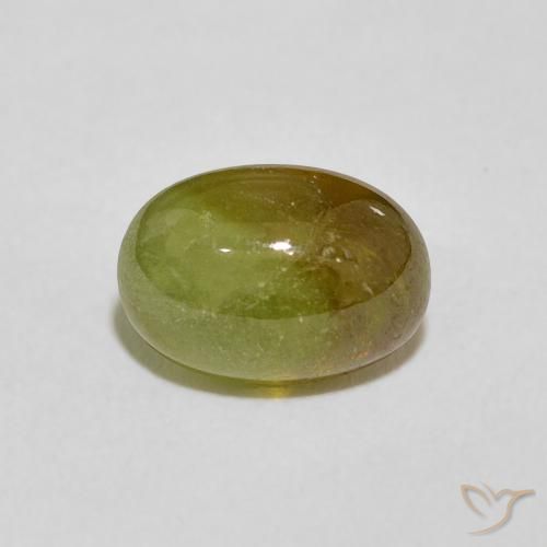 2.86ct 天然 黄绿色 榍石, 椭圆形, 透明