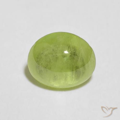 0.98ct 天然 浅活泼的绿色 榍石, 椭圆形, 透明