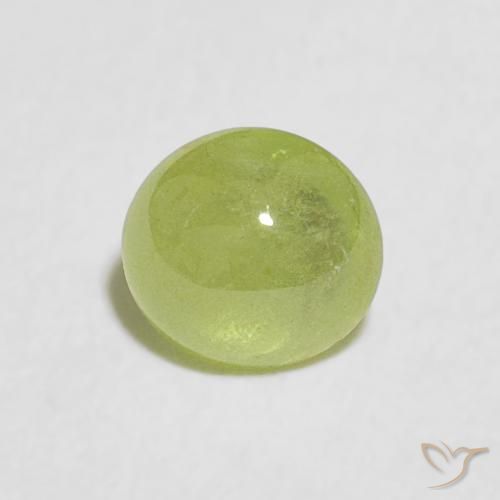 0.82ct 天然 充满活力的绿色 榍石, 椭圆形, 透明