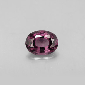1.44克拉天然紫罗兰色尖晶石，椭圆形切割，8.1×6.2毫米，VS