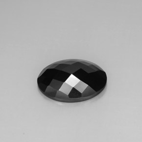 8.80克拉天然黑色尖晶石，椭圆形切割，16×11.9毫米，不透明