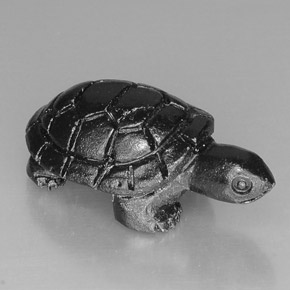 23.03克拉天然黑色尖晶石，异形，25.6×14毫米，不透明