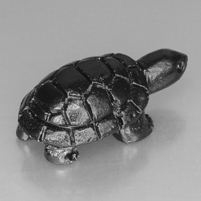 23.03克拉天然黑色尖晶石，异形，25.6×14毫米，不透明