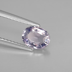0.89克拉天然紫罗兰色尖晶石，椭圆形切割，6.8×5.2毫米，VVS