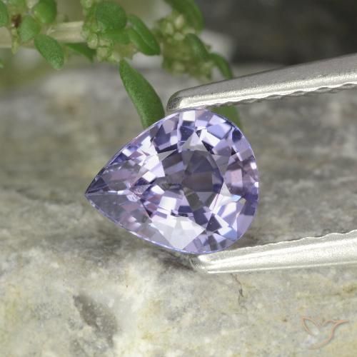 0.63ct 天然 粉紫罗兰色 尖晶石, 梨形, VVS-VS