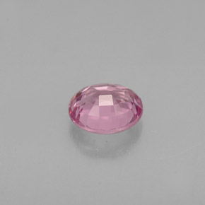 0.69克拉天然粉色尖晶石，椭圆形切割，5.7×4.9毫米，VVS-VS
