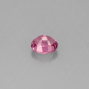 0.58克拉天然粉色尖晶石，椭圆形切割，5.1×4.3毫米，VVS-VS