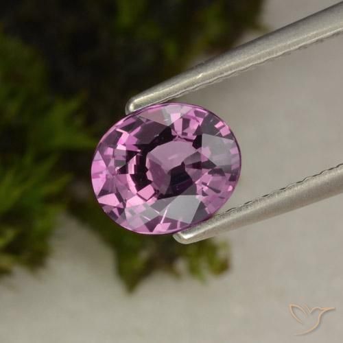 1.09ct 天然 粉紫色 尖晶石, 椭圆形, VVS-VS