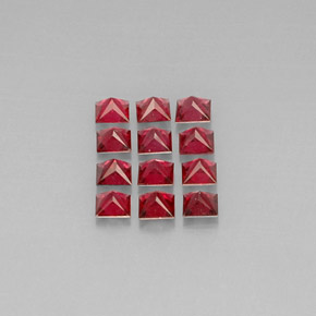 天然橙色尖晶石，方形，3.1×3毫米，VVS-VS
