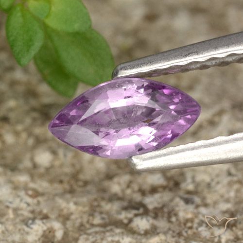 0.39ct 天然 紫罗兰紫色 尖晶石, 榄尖形, VVS-VS