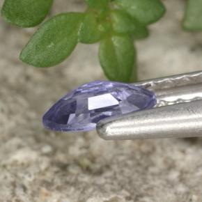 0.27克拉天然紫罗兰色尖晶石，马眼形，5.6×3.1毫米，VVS-VS