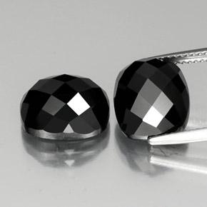 15.09天然黑色尖晶石，垫形剪裁，12×10.1毫米，不透明