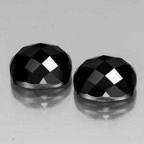 15.09天然黑色尖晶石，垫形剪裁，12×10.1毫米，不透明