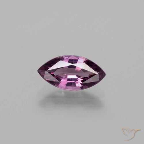 1.27ct 天然 暗紫色 尖晶石, 榄尖形, VS