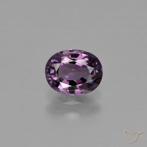 1.05ct 天然 深紫色 尖晶石, 椭圆形, VVS