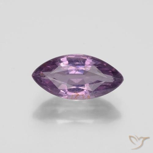 1.36ct 天然 暗紫色 尖晶石, 榄尖形, VS