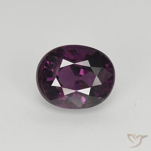 1.10ct 天然 覆盆子红紫 尖晶石, 椭圆形, VS