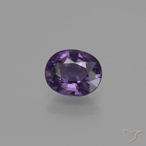 1.00ct 天然 葡萄紫 尖晶石, 椭圆形, VS-SI