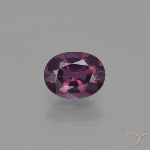 1.07ct 天然 Deep Plum 尖晶石, 椭圆形, VVS