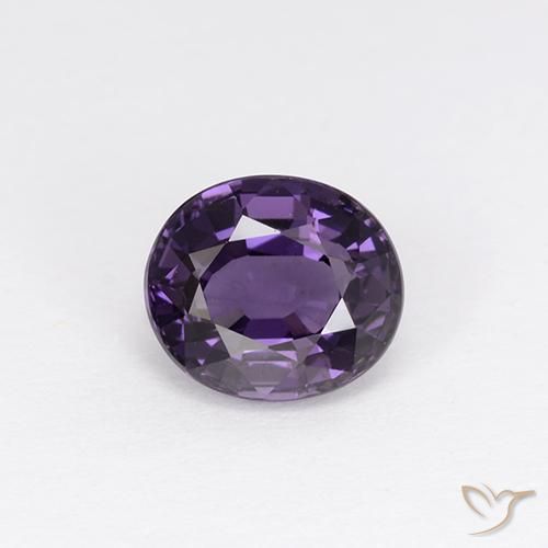 1.13ct 天然 中紫 尖晶石, 椭圆形, VVS-VS