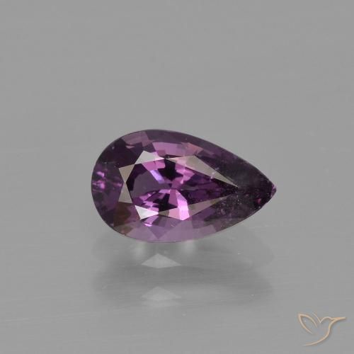 0.87ct 天然 暗紫色 尖晶石, 梨形, VS