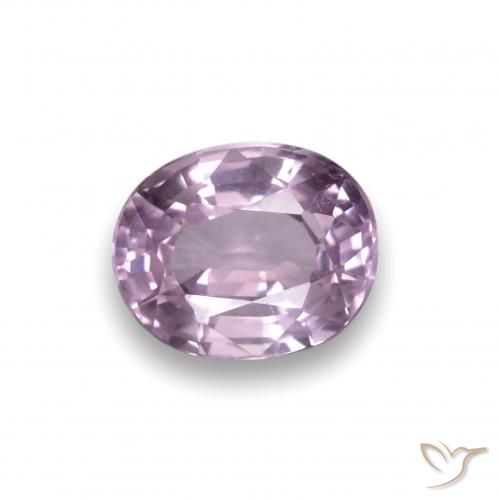 0.90ct 天然 浅紫罗兰色 尖晶石, 椭圆形, VS