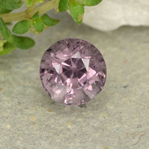 0.76ct 天然 中紫色 尖晶石, 圆形的, VS