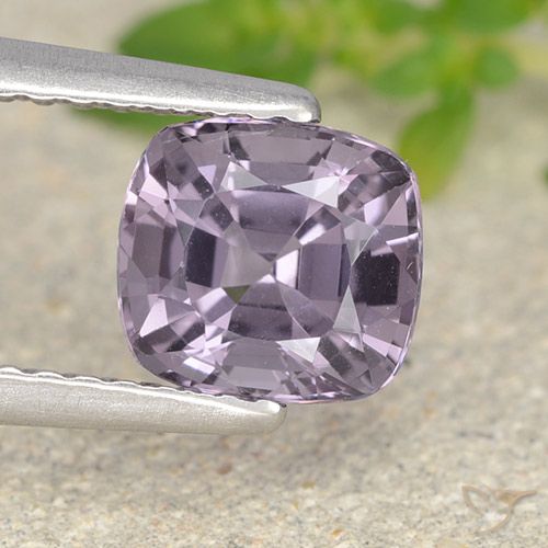 1.39ct 天然 灰紫罗兰 尖晶石, 软垫, VVS