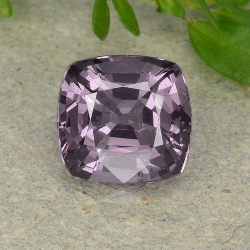 1.39ct 天然 中紫灰色 尖晶石, 软垫, VS