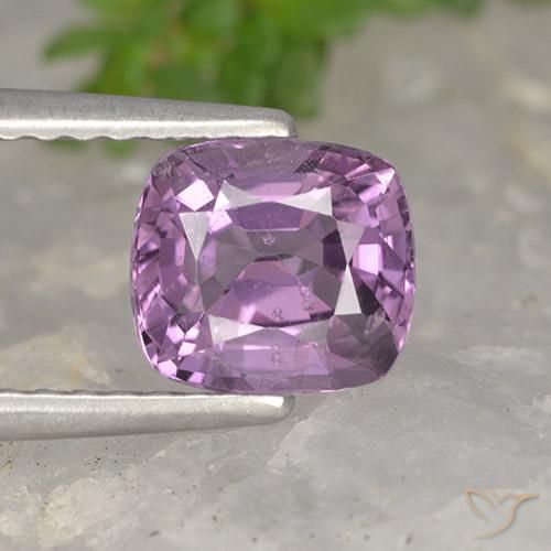 1.25ct 天然 浅紫色 尖晶石, 软垫, VVS-VS