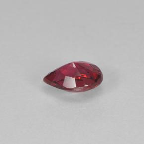 0.24克拉天然红色尖晶石，梨形，4.6×3.2毫米，VVS-VS